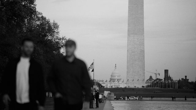 Josh Janssen and Tommy Jackett on the National Mall in Washington, DC